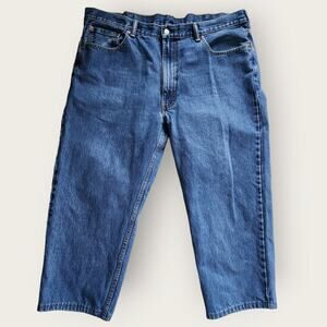 Levi Strauss 550 Men's Straight Leg Blue Denim Jeans Size 44x30